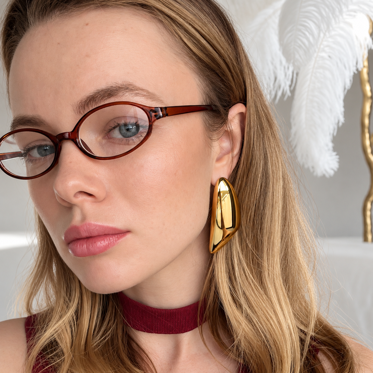 Gesture · Sculptural Drop Earrings