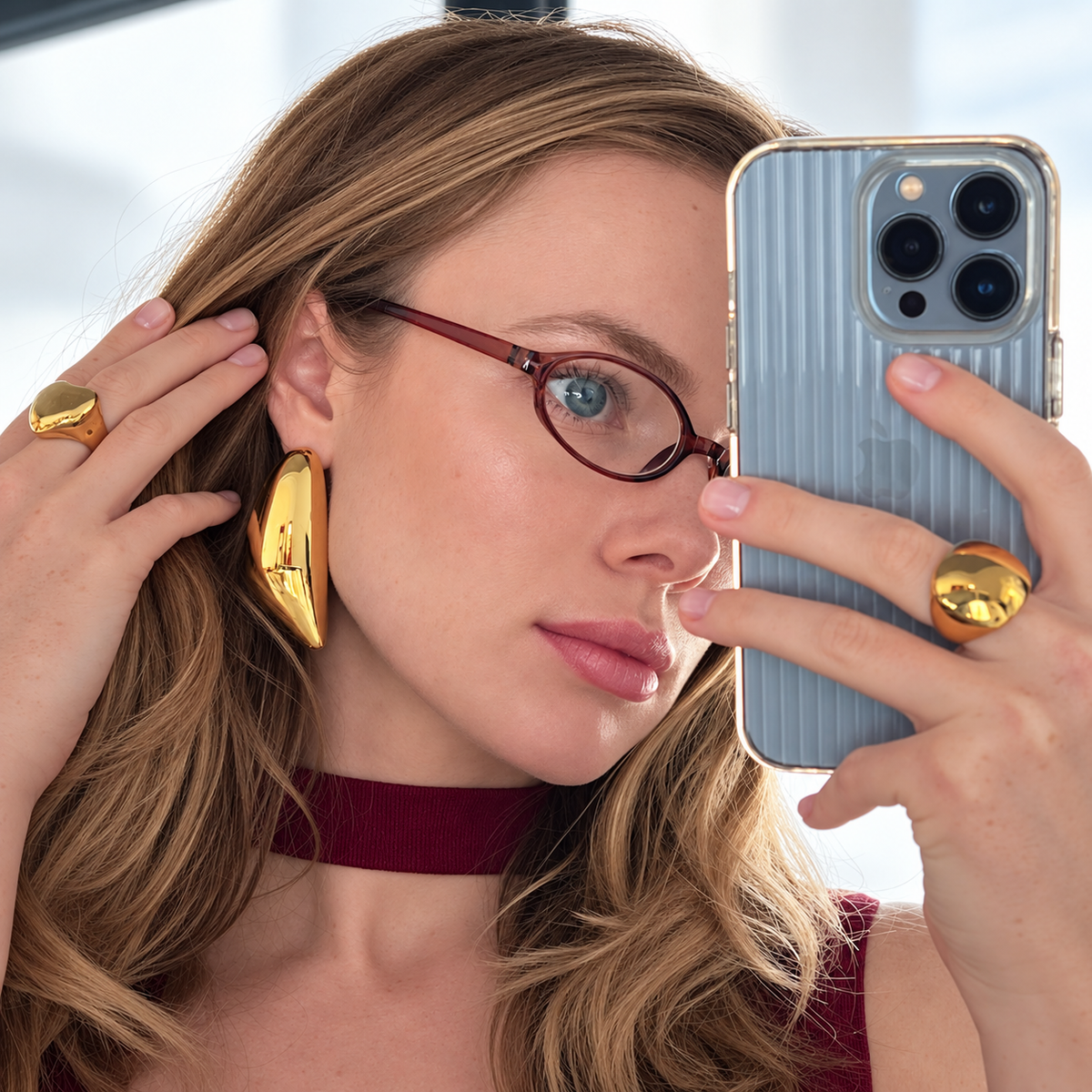 Gesture · Sculptural Drop Earrings