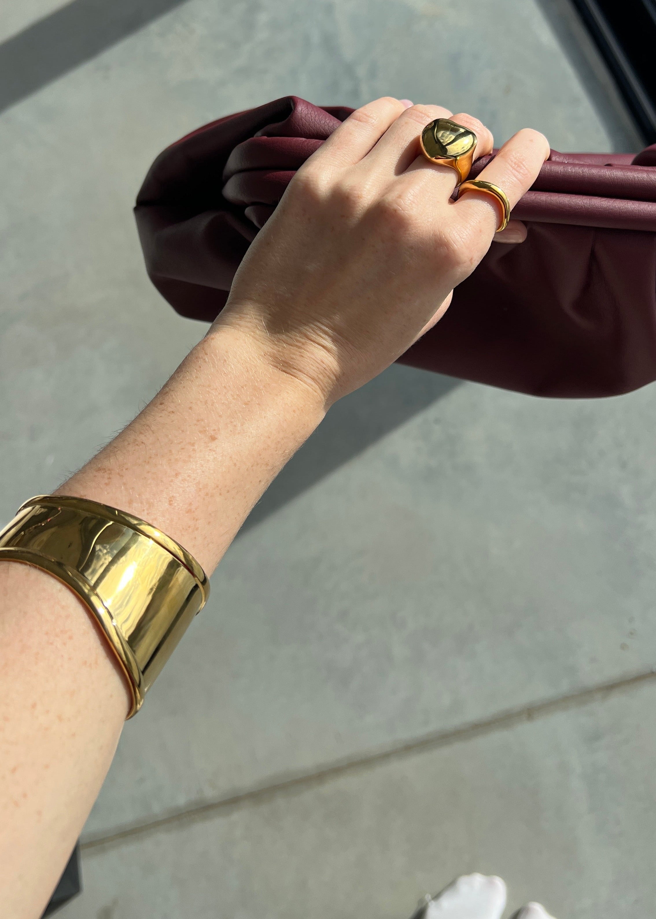 Round Bracelet gilded in 18-Carat Gold