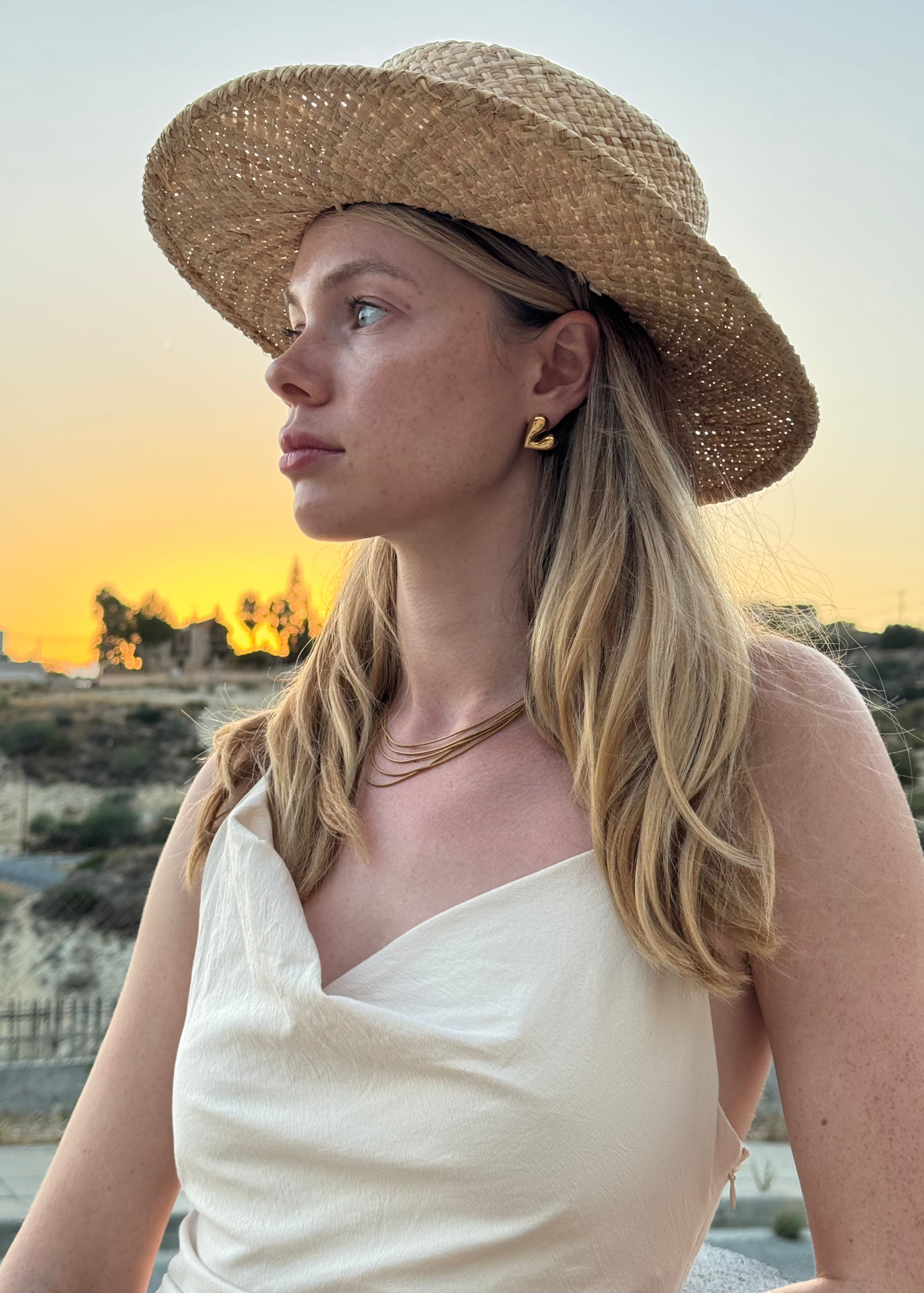 Vintage Neckless with chains gilded in 18-Carat Gold