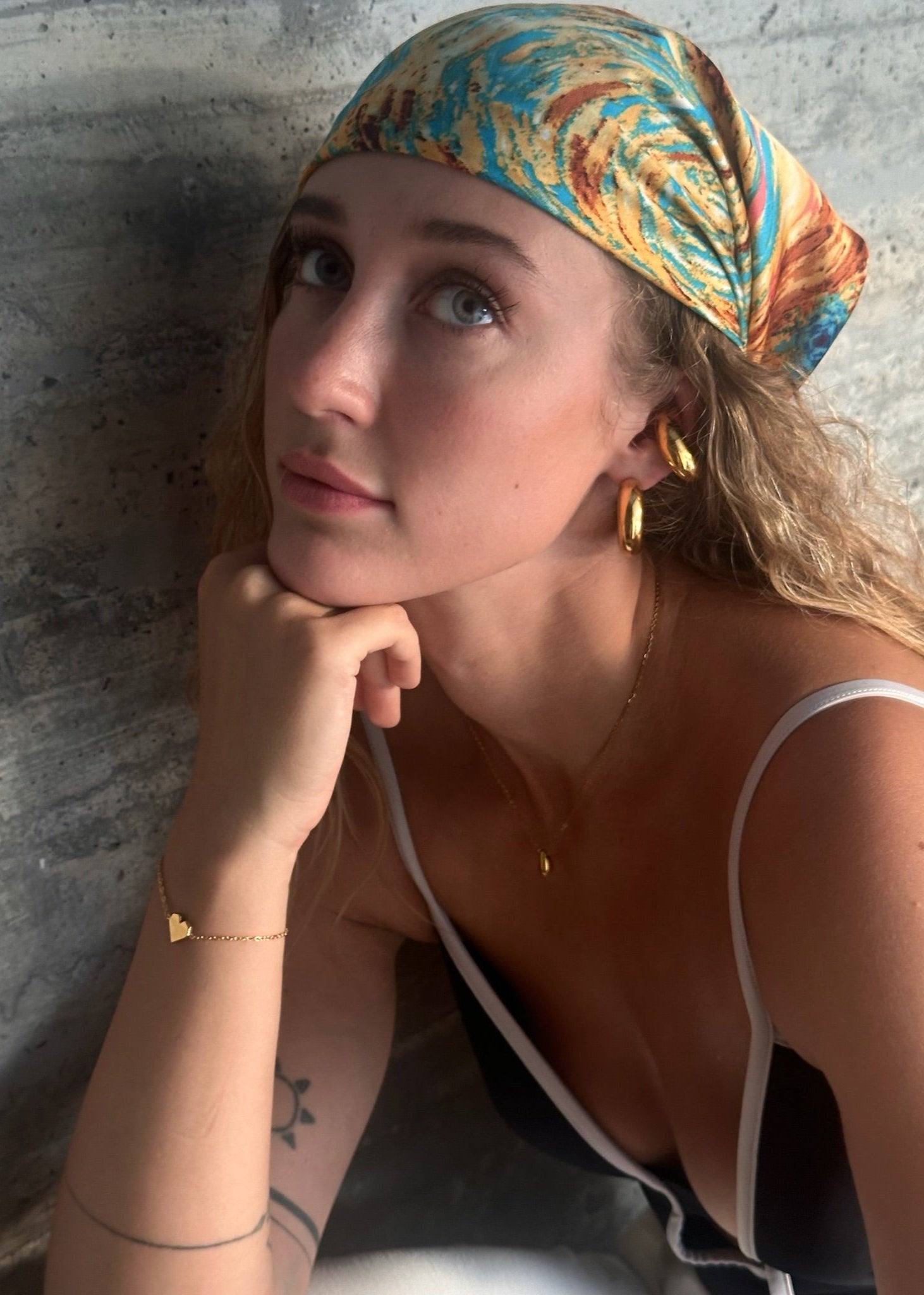 Large Gold Ear Cuff gilded in 18 Carat Gold