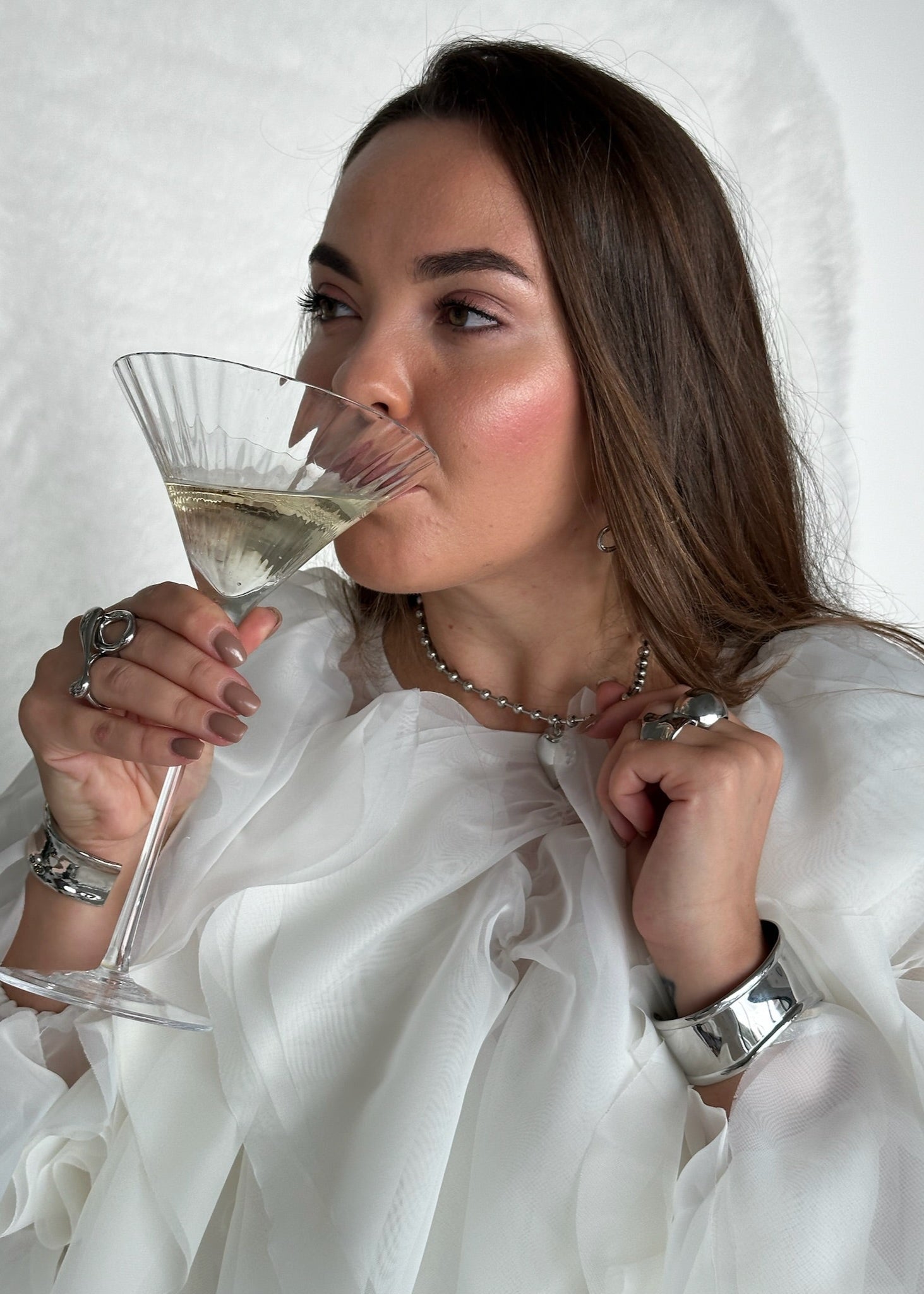 Round Bracelet gilded in 925 Silver