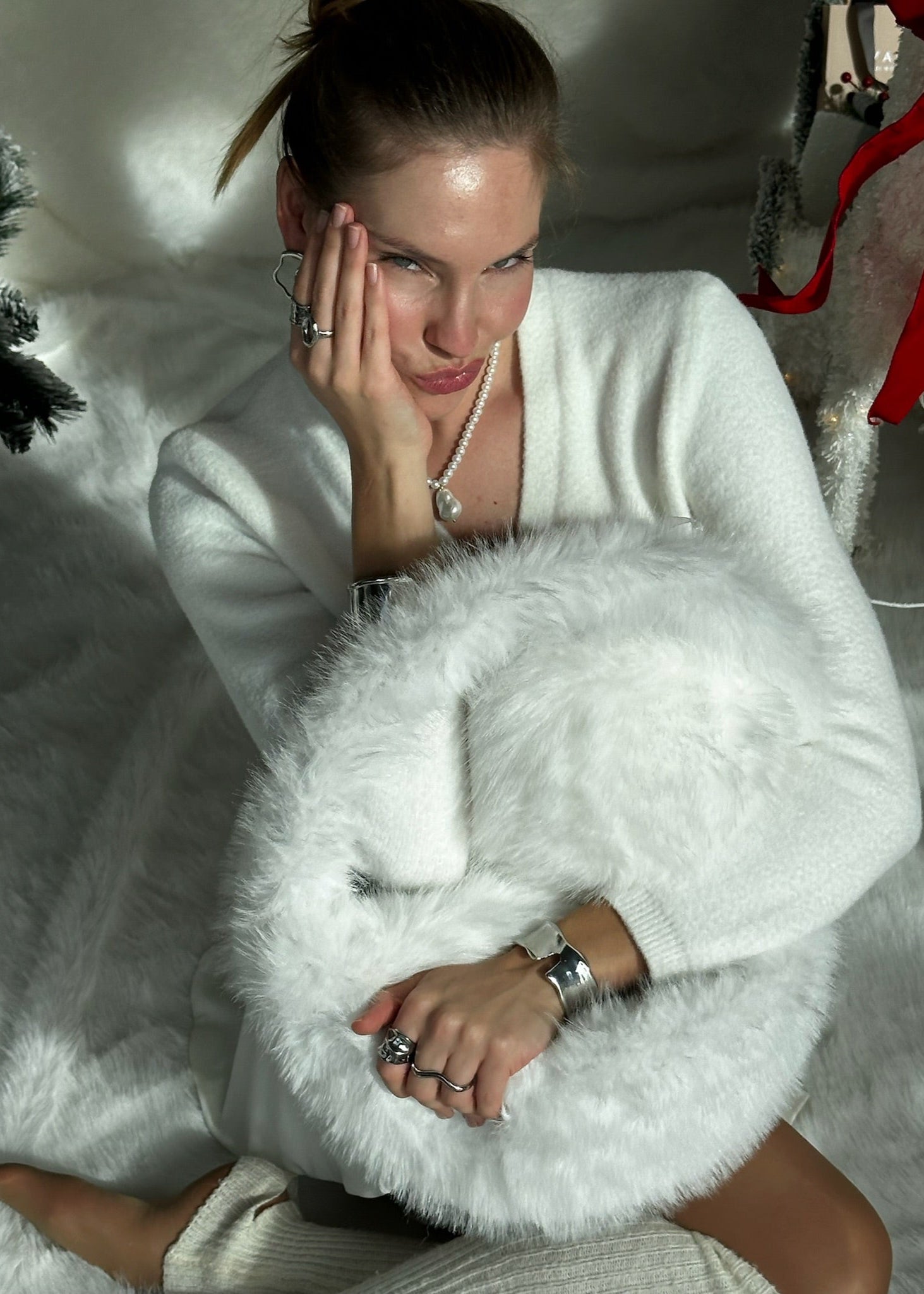 Round Bracelet with a notch gilded in 925 Silver