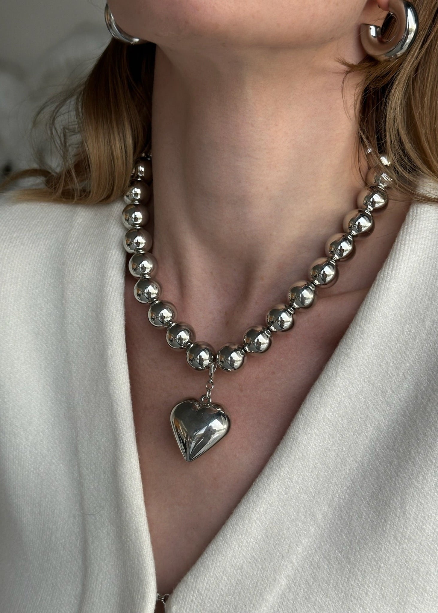 BIG LOVE CHOKER GILDED IN 925 SILVER