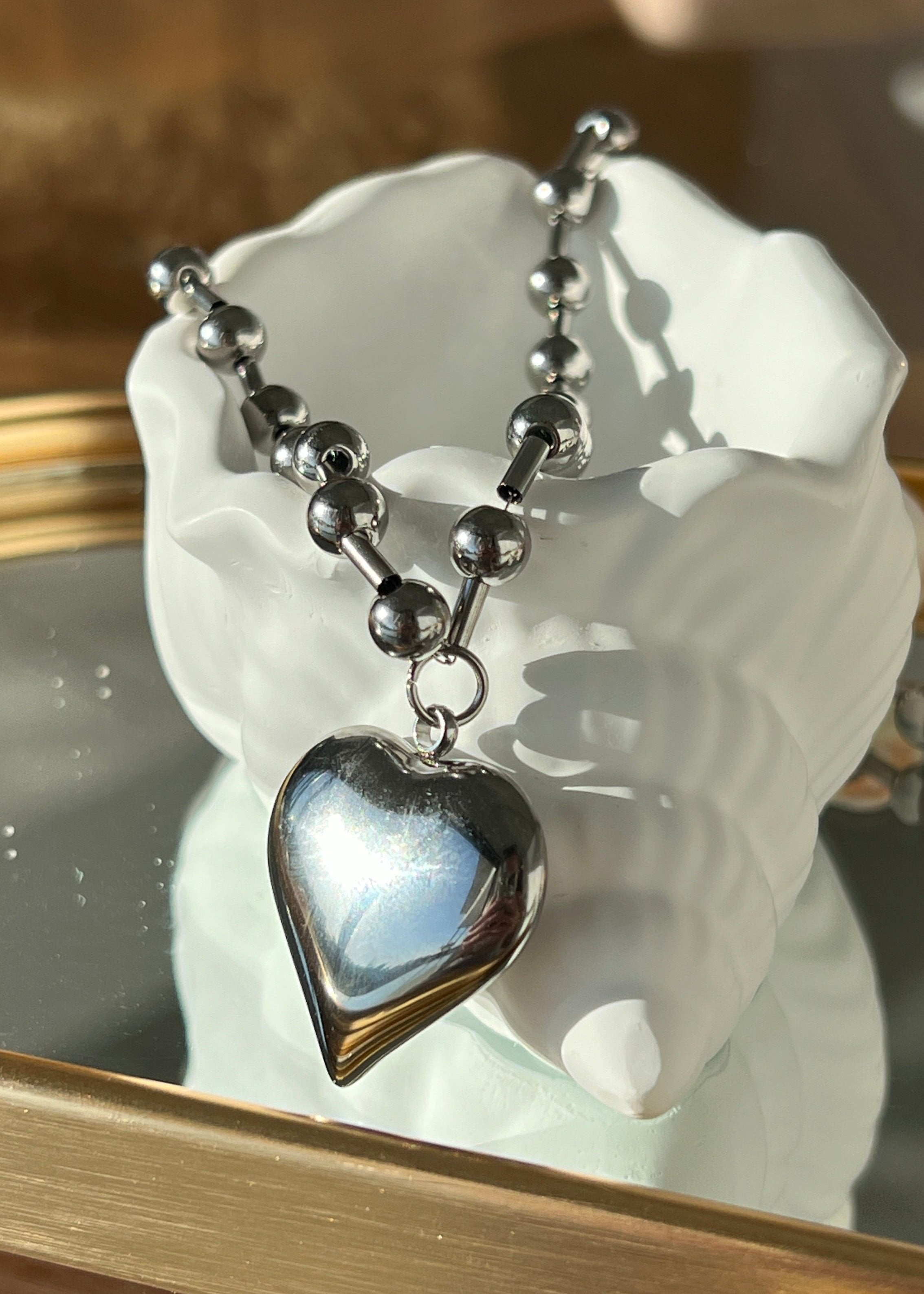 Love Choker gilded in 925 Silver