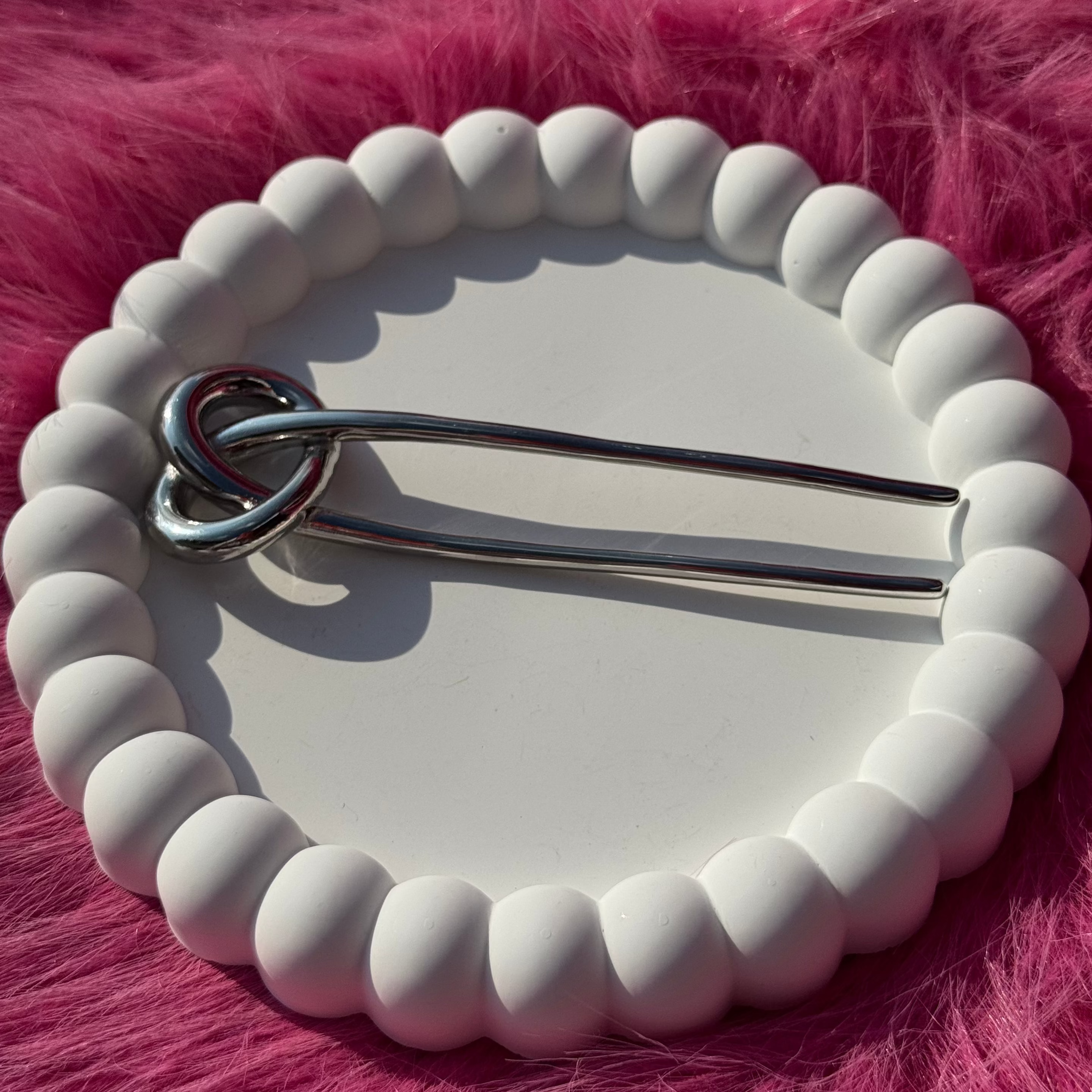 French hair pin gilded in 925 Silver