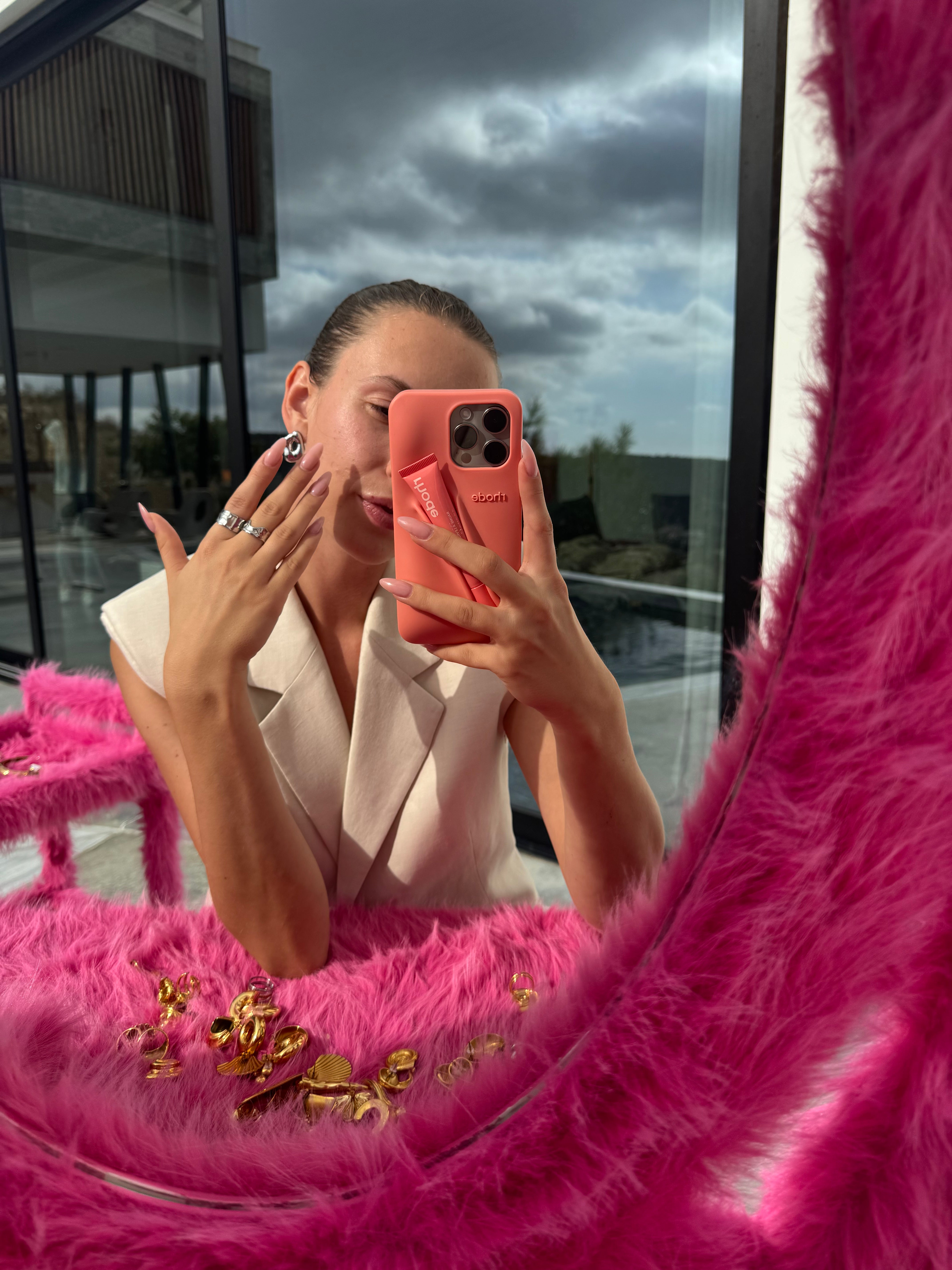 Сlassic Wide Ring gilded in 925 Silver