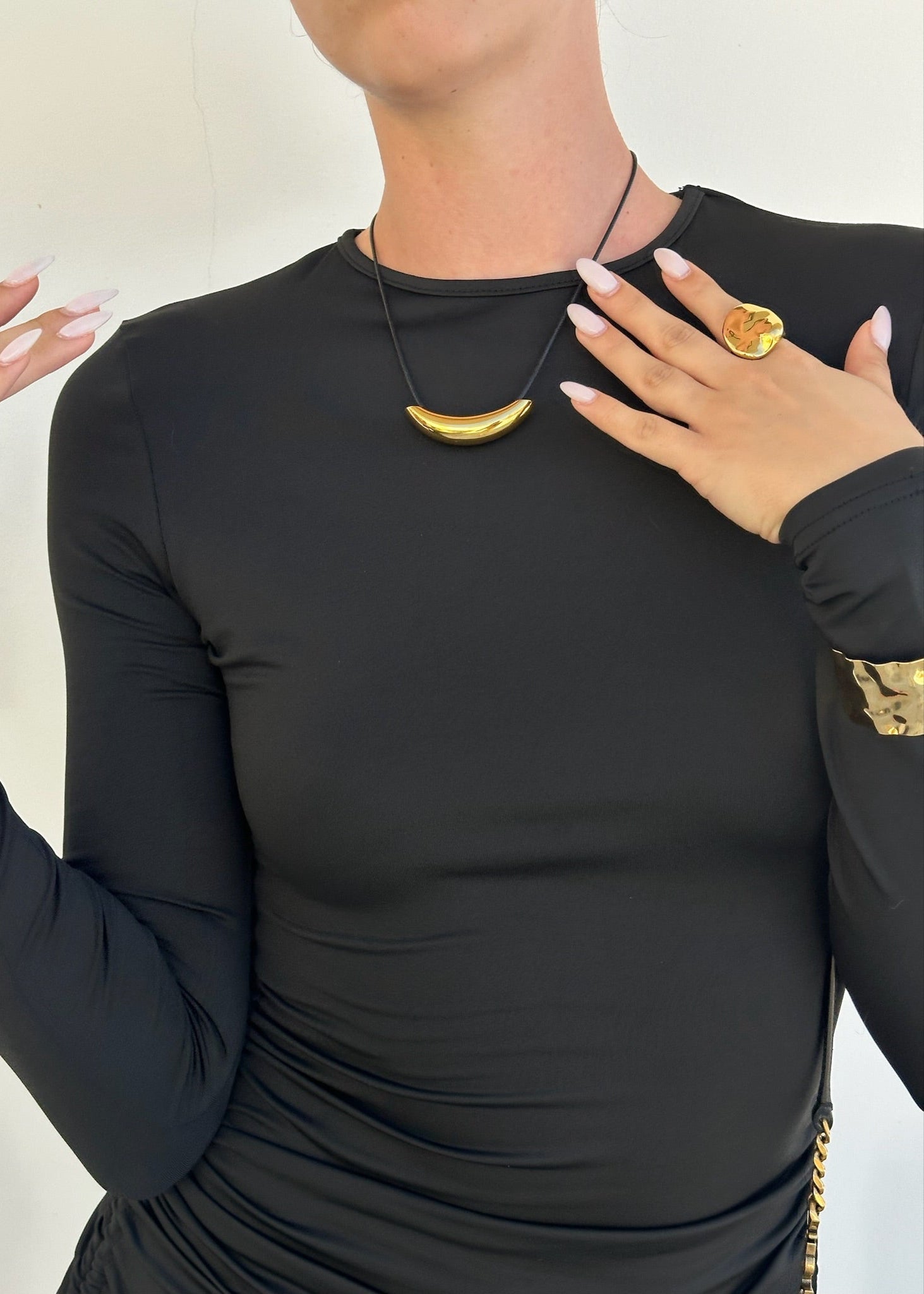 Boho Choker gilded in 18-Carat Gold