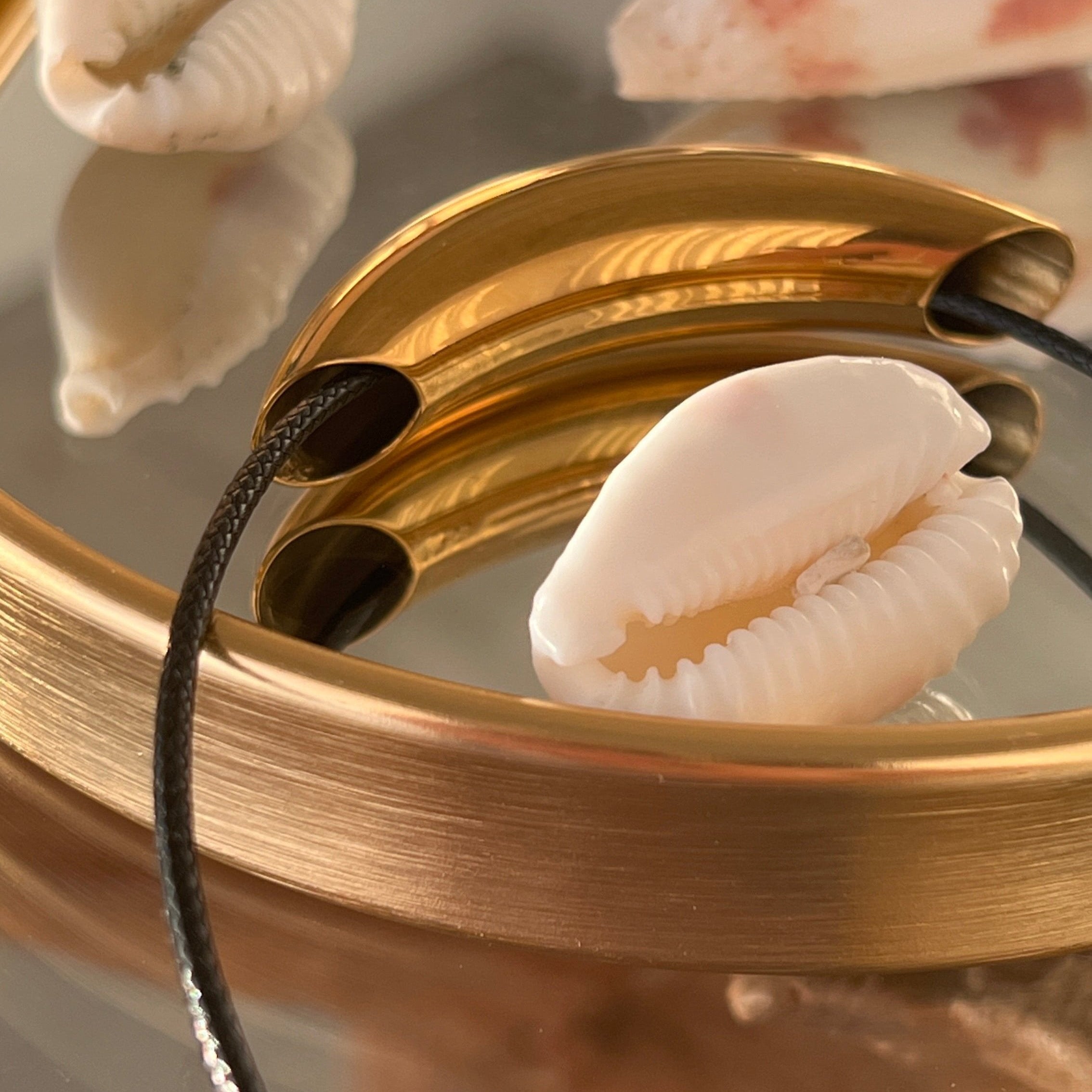 Boho Choker gilded in 18-Carat Gold