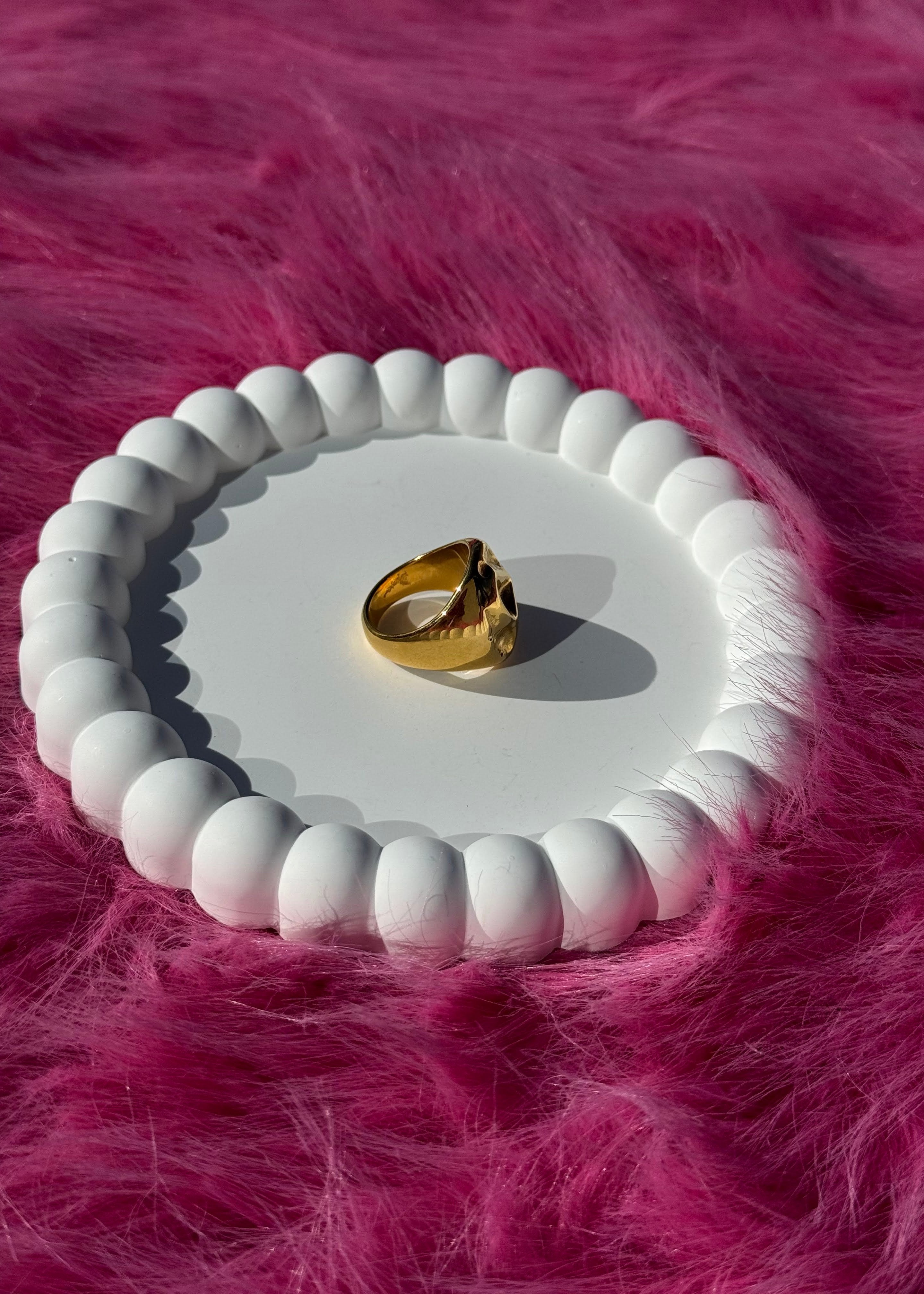 Irregular Bold Ring gilded in 18-Carat Gold