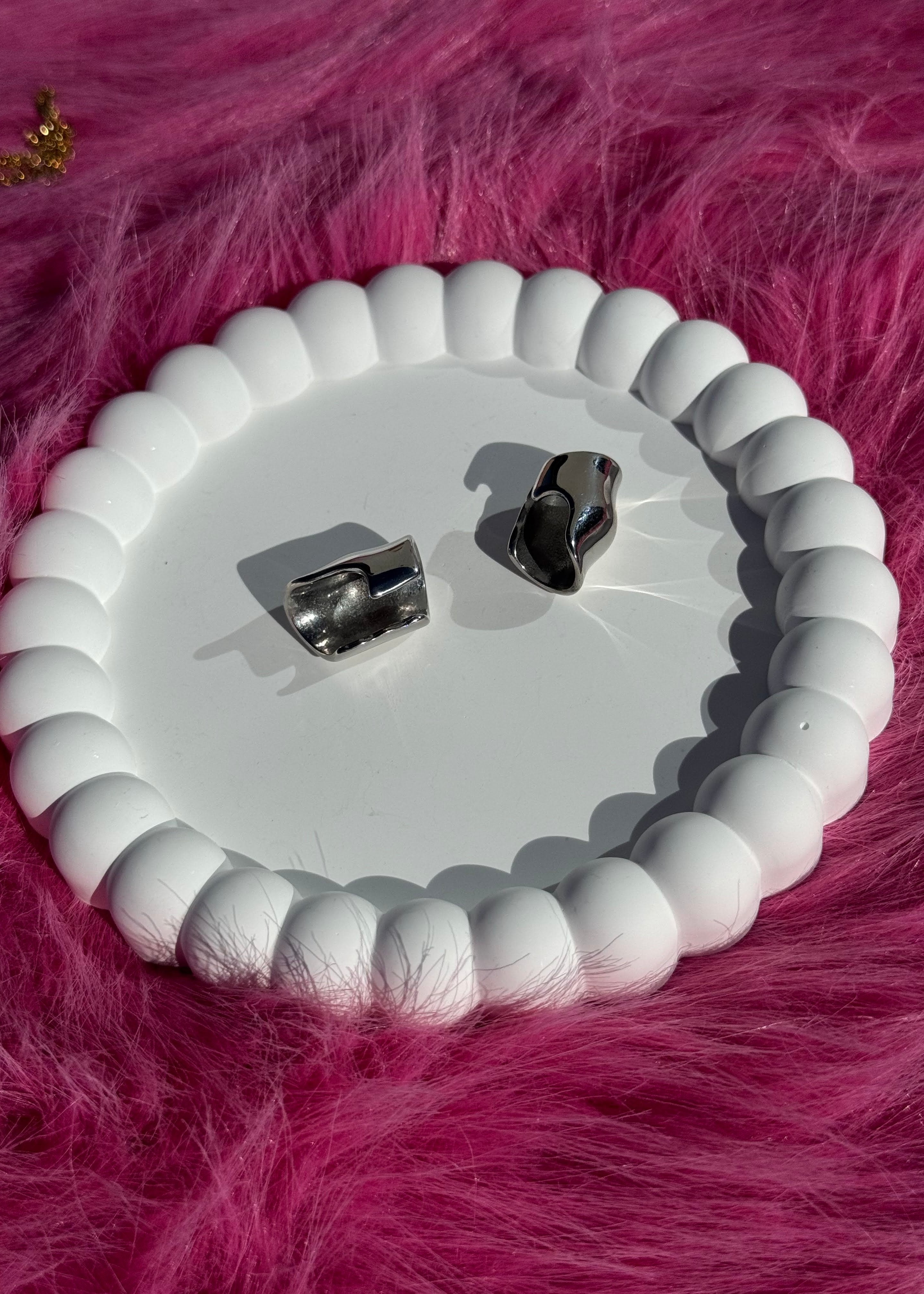 Geometric Bold Ear Cuff gilded in 925 Silver