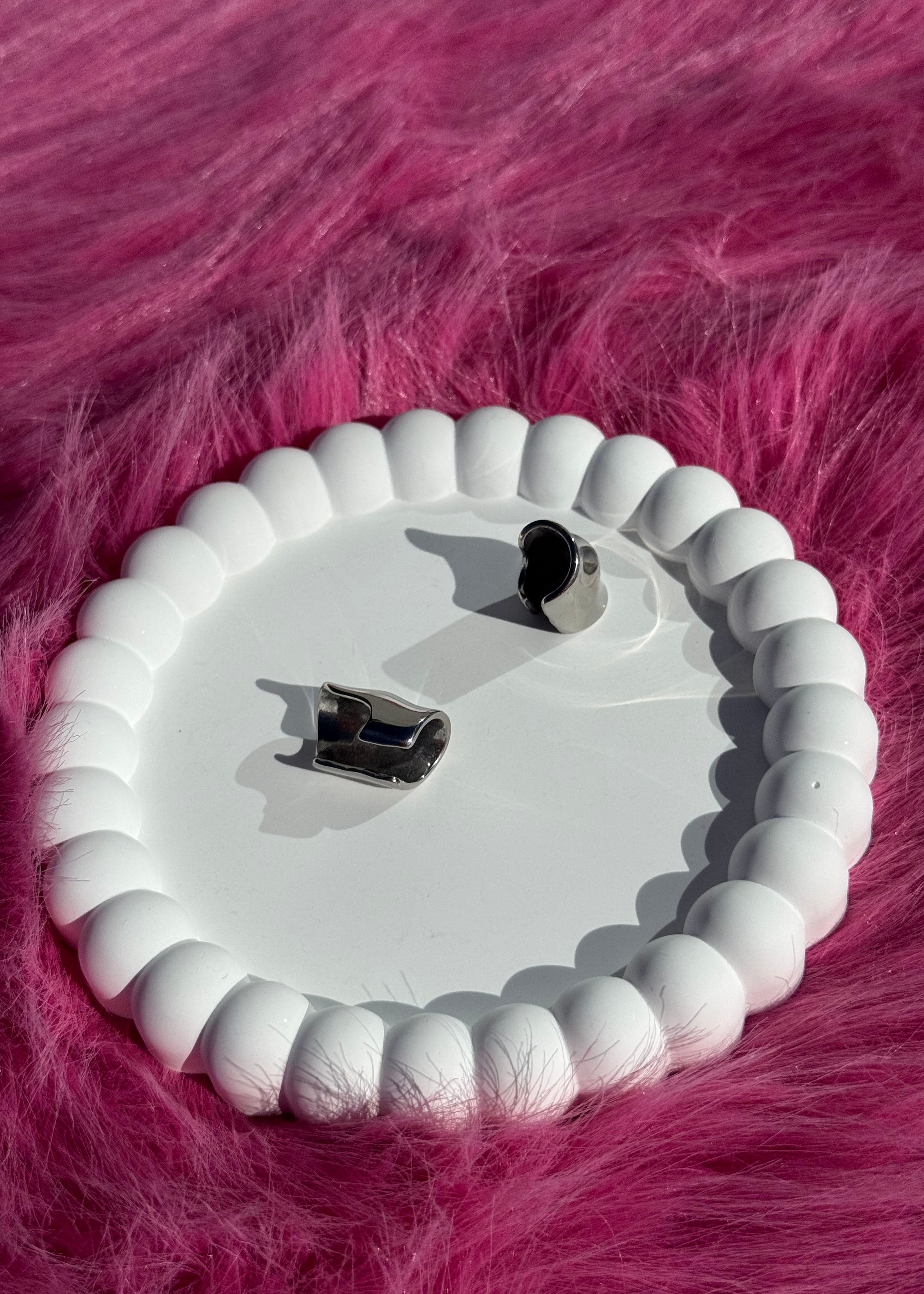 Geometric Bold Ear Cuff gilded in 925 Silver