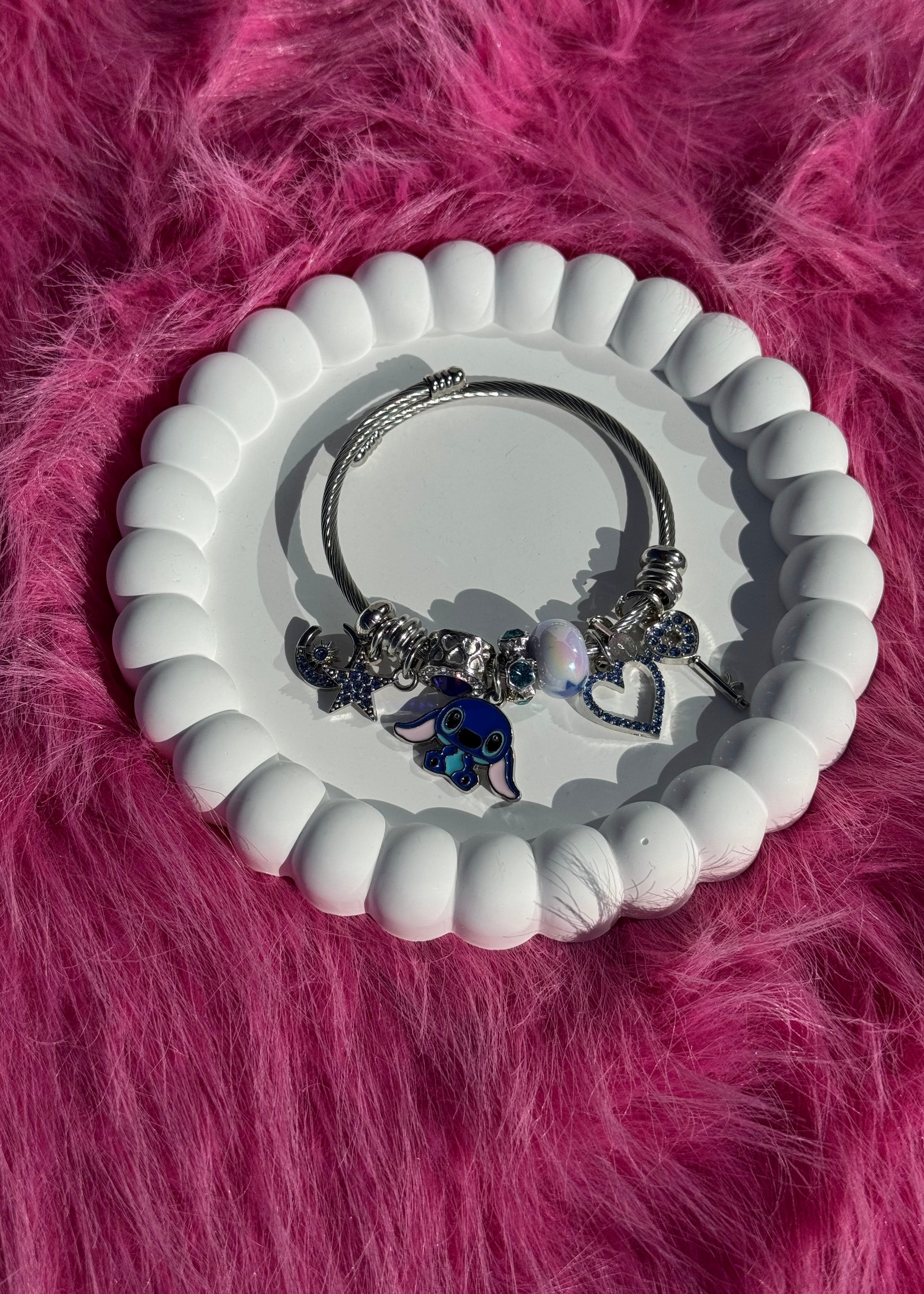 Kids Bracelet Stich mini gilded in 925 Silver