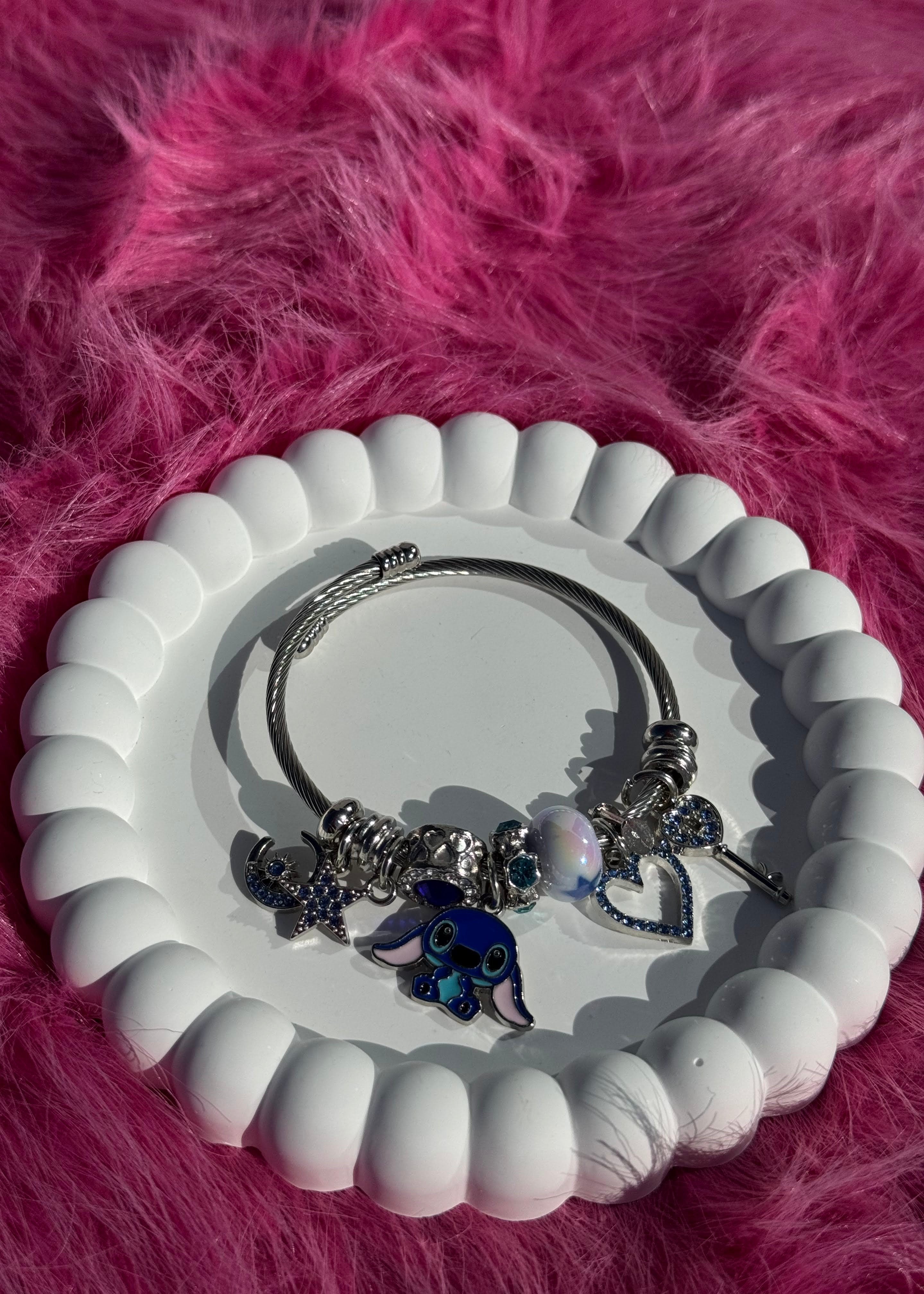 Kids Bracelet Stich mini gilded in 925 Silver