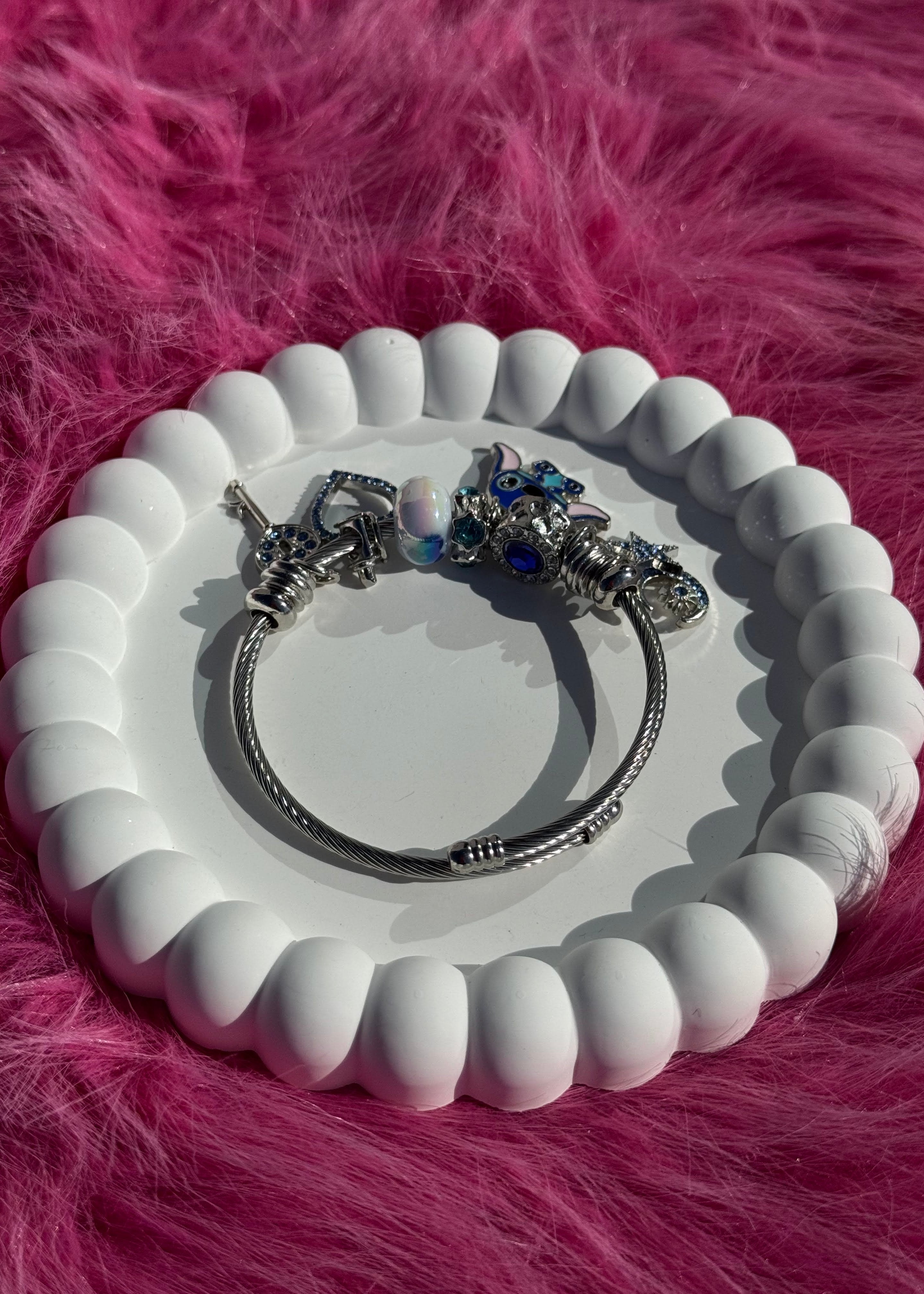 Kids Bracelet Stich mini gilded in 925 Silver