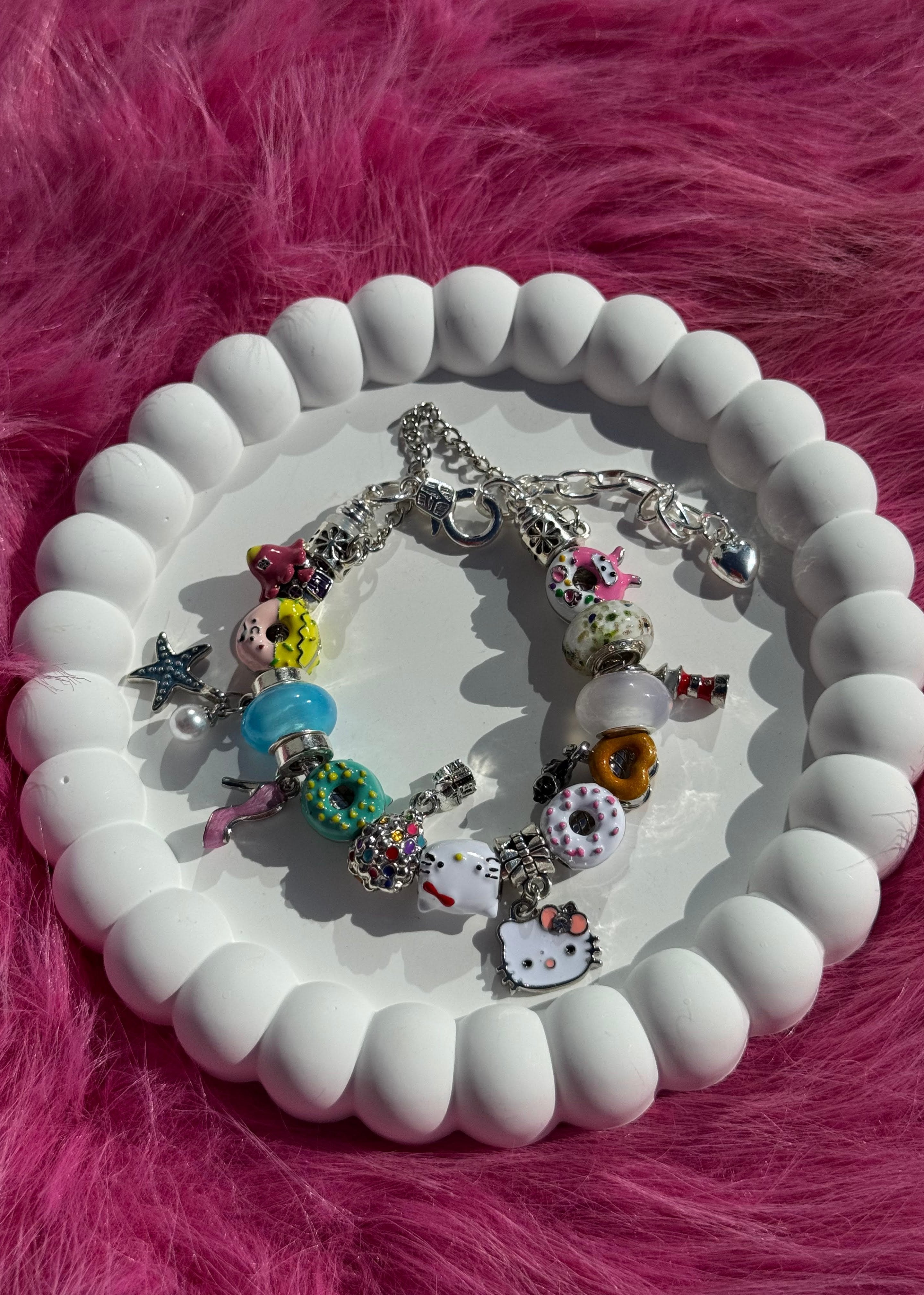 Donuts Kids Bracelet gilded in 925 Silver