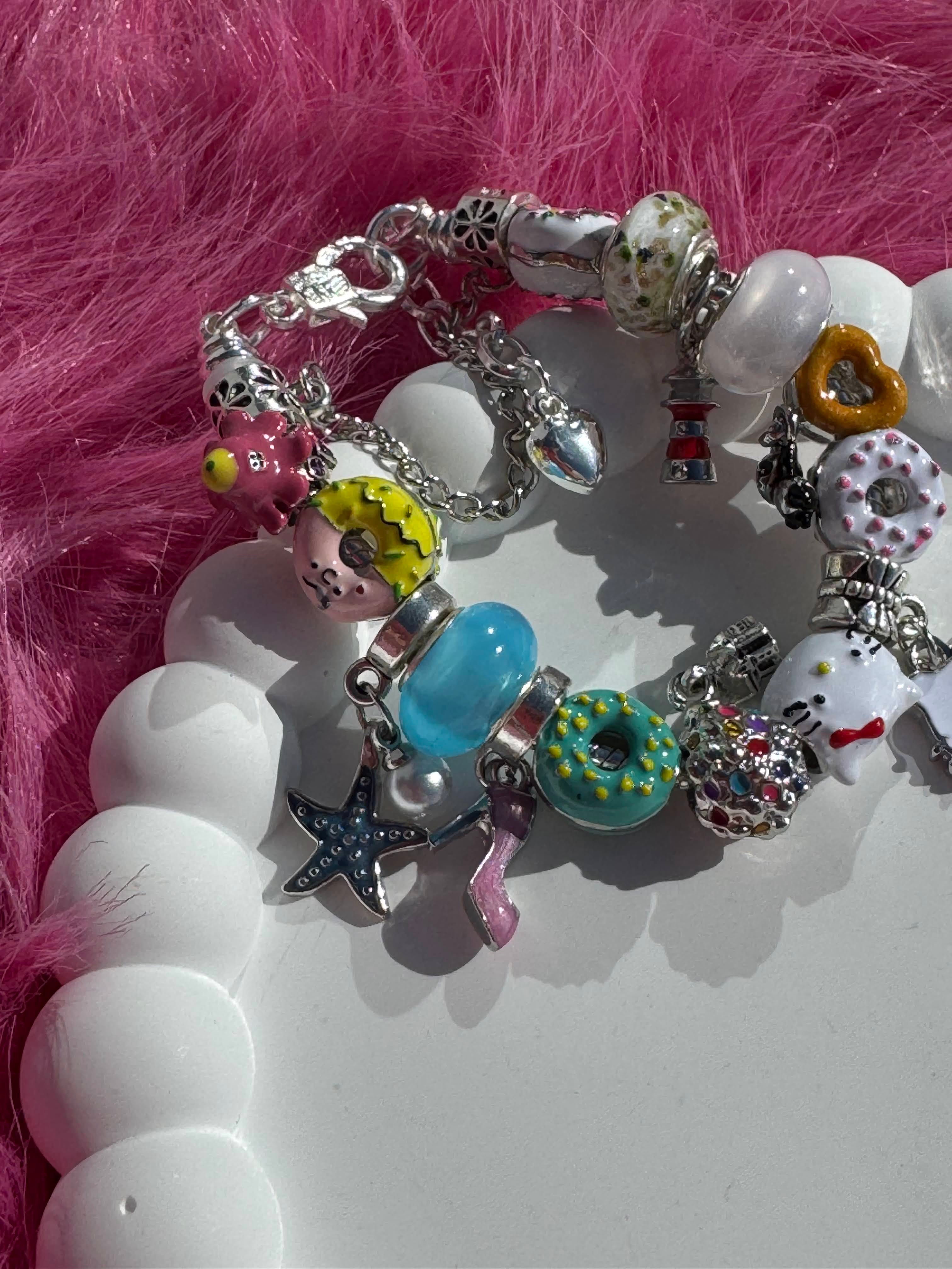 Donuts Kids Bracelet gilded in 925 Silver