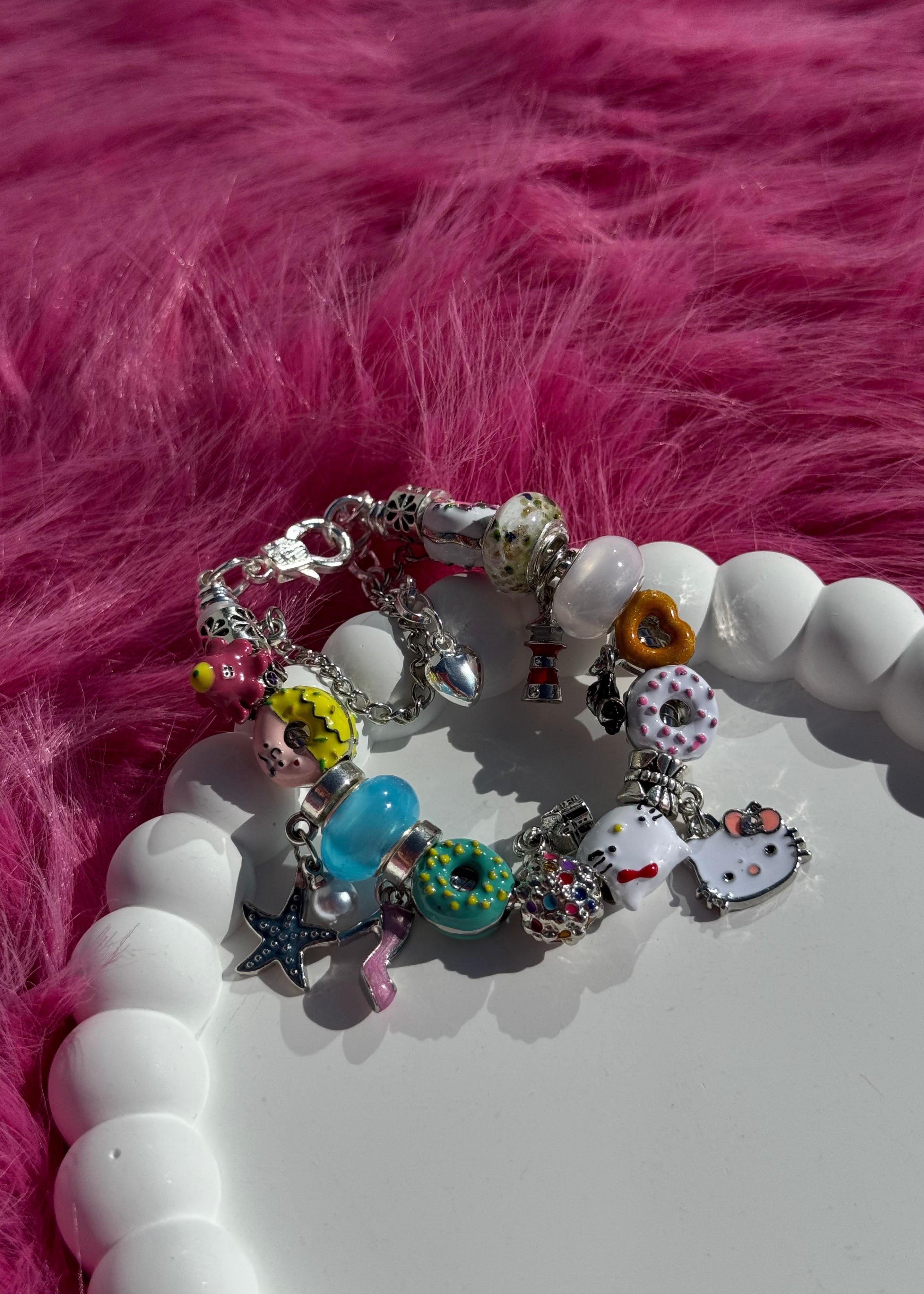 Donuts Kids Bracelet gilded in 925 Silver