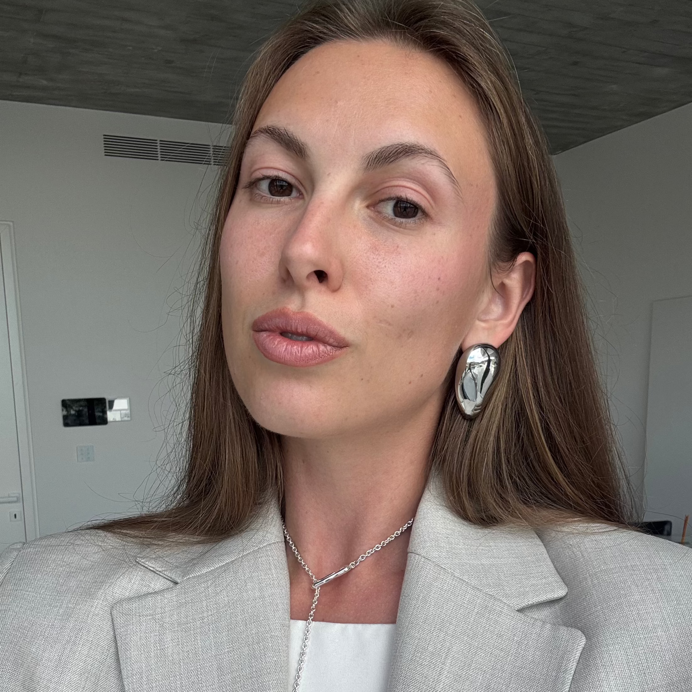 Drop-shaped Earrings gilded in Silver 925