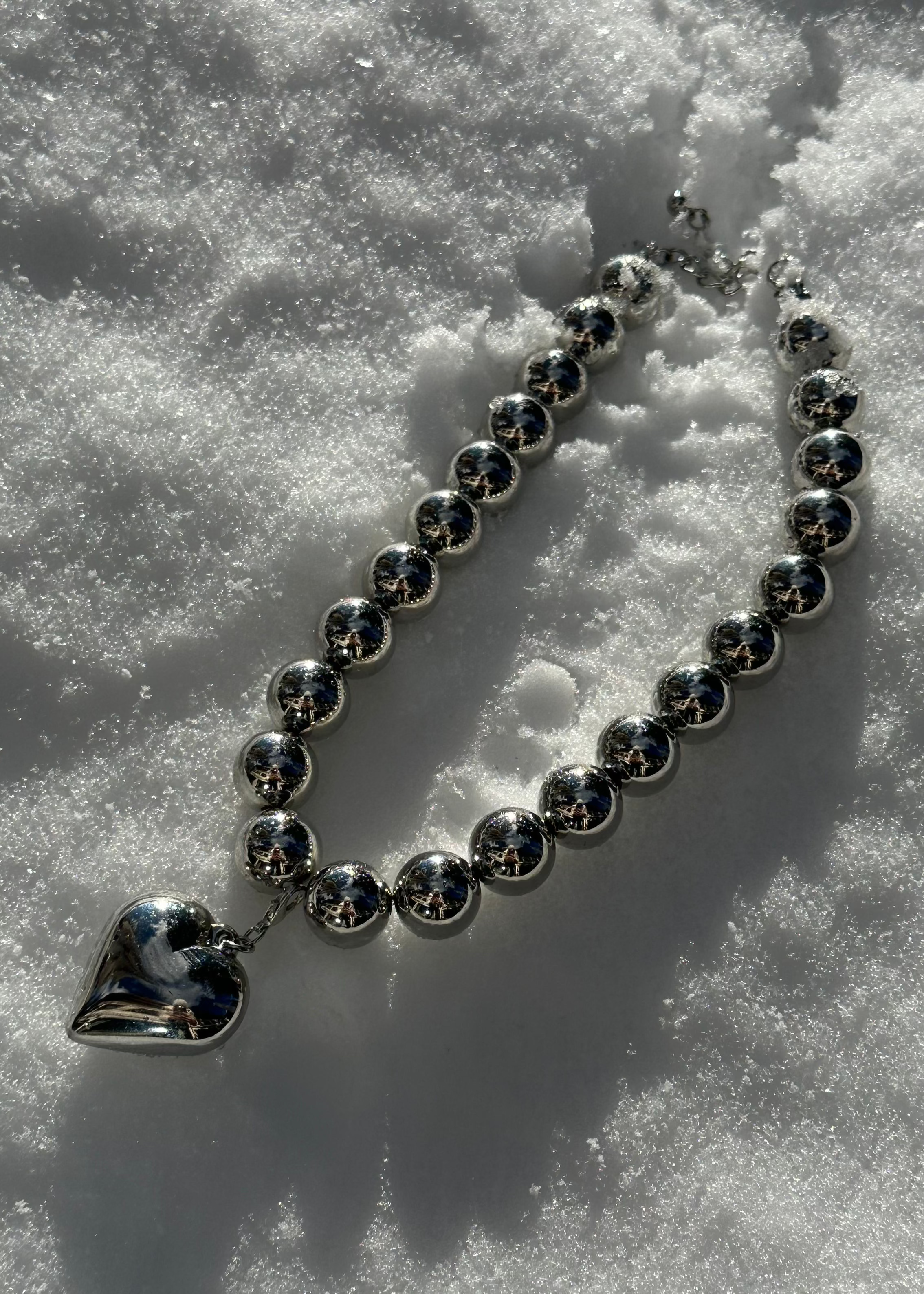 BIG LOVE CHOKER GILDED IN 925 SILVER