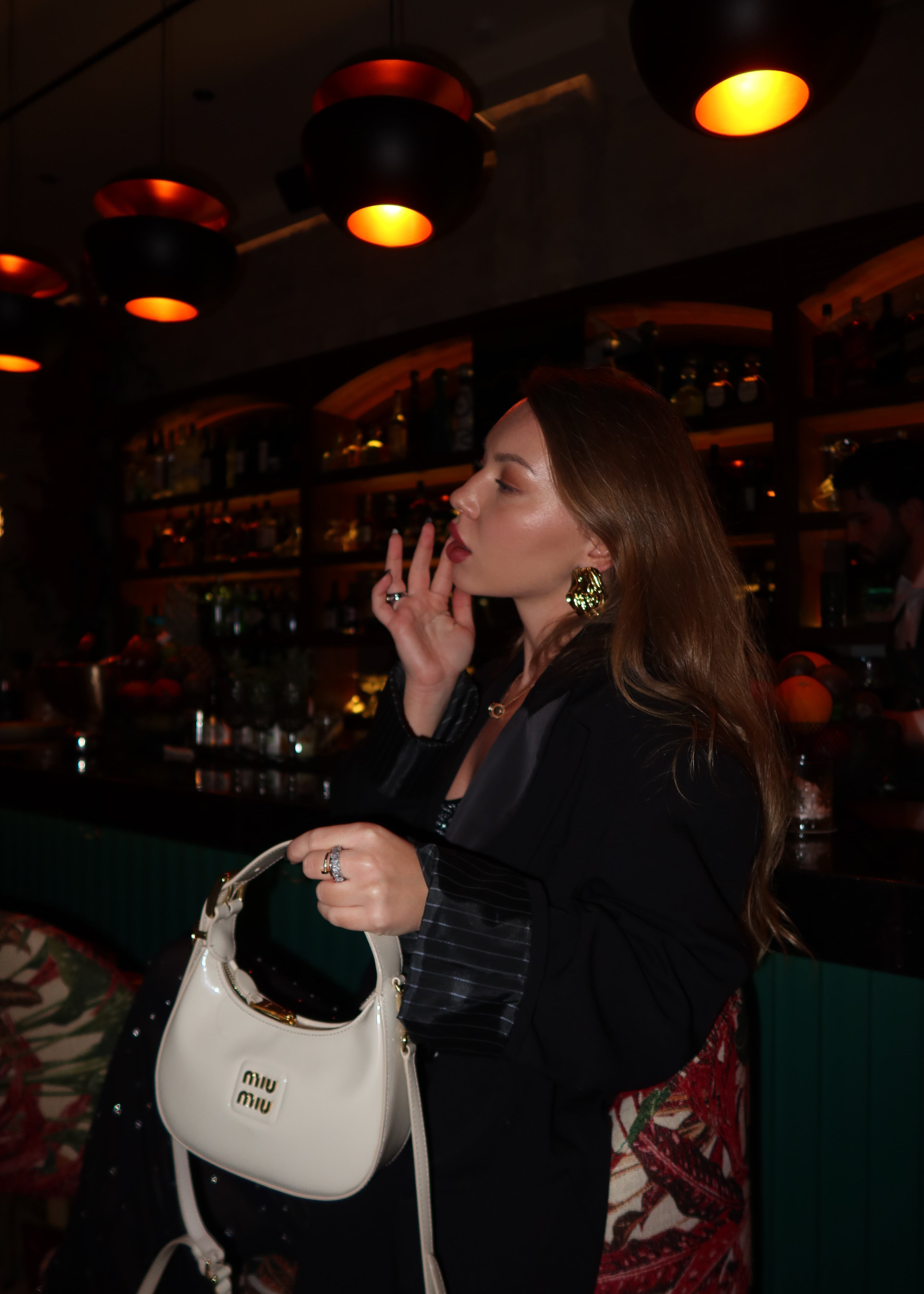 Wavy earrings gilded in 18-Carat Gold