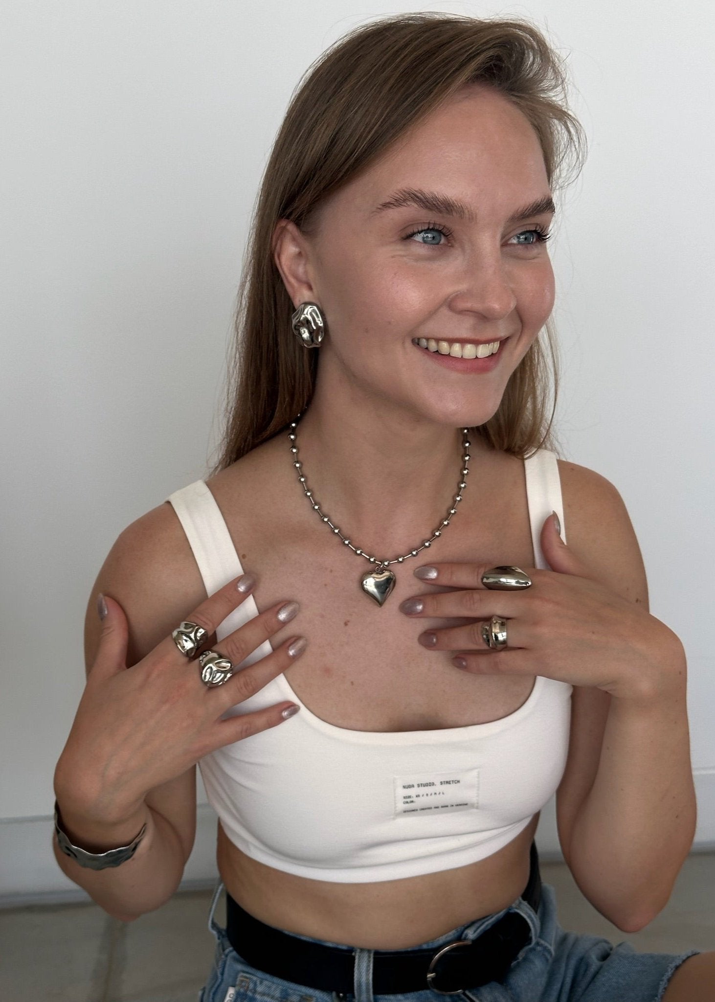 Love Choker gilded in 925 Silver