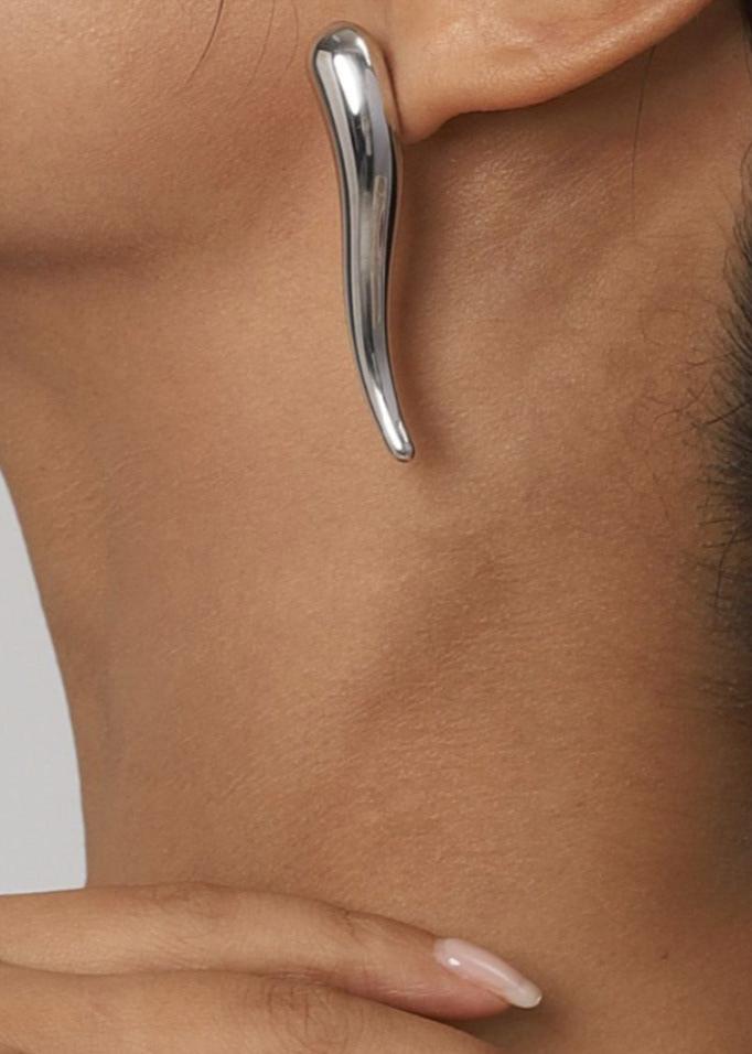 Fashionable Drop Earrings gilded in 925 Silver