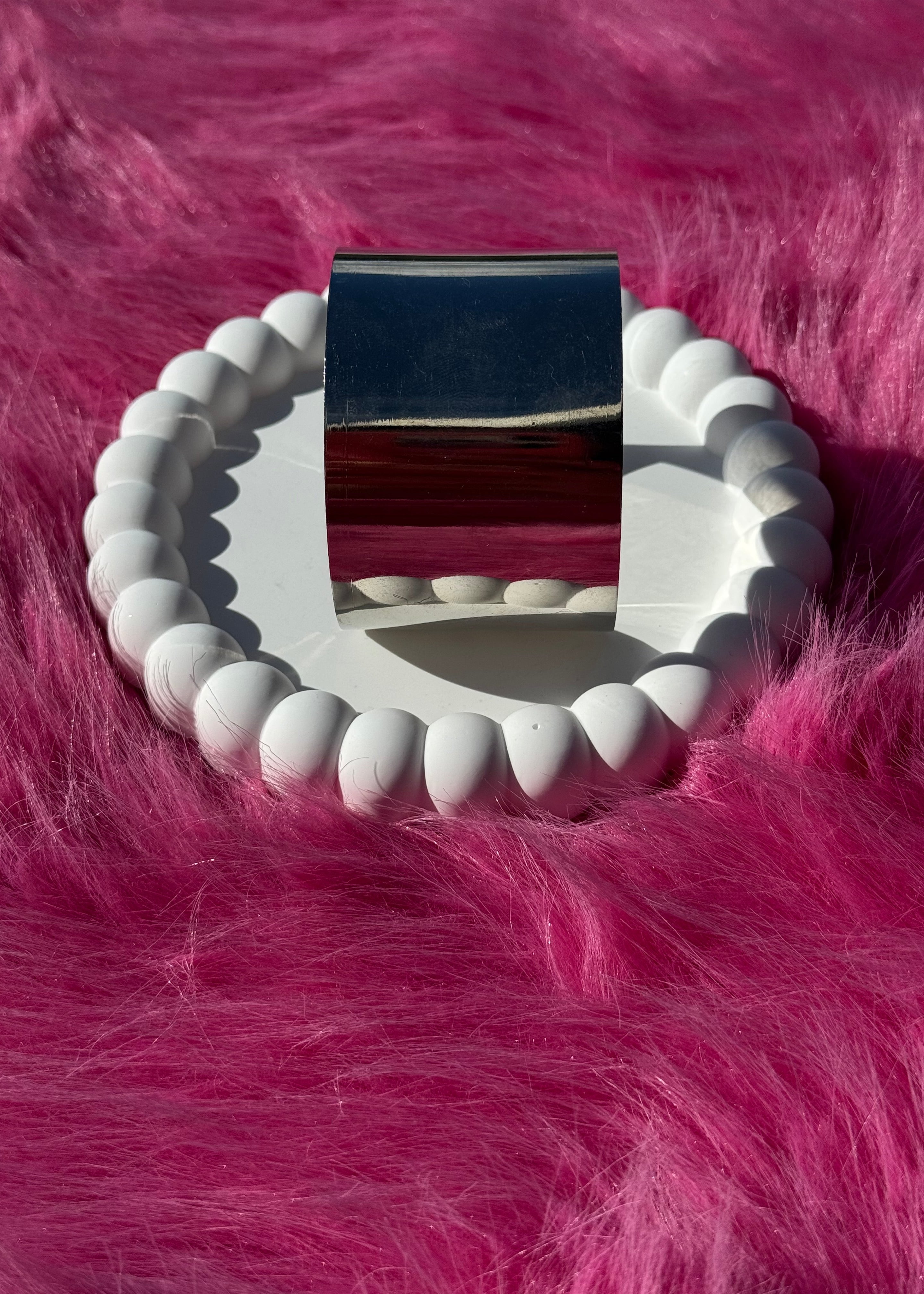 Classic Chunky Round Bracelet gilded in 925 Silver