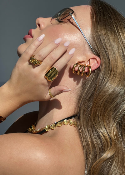Drapery · Fluted Band Ring
