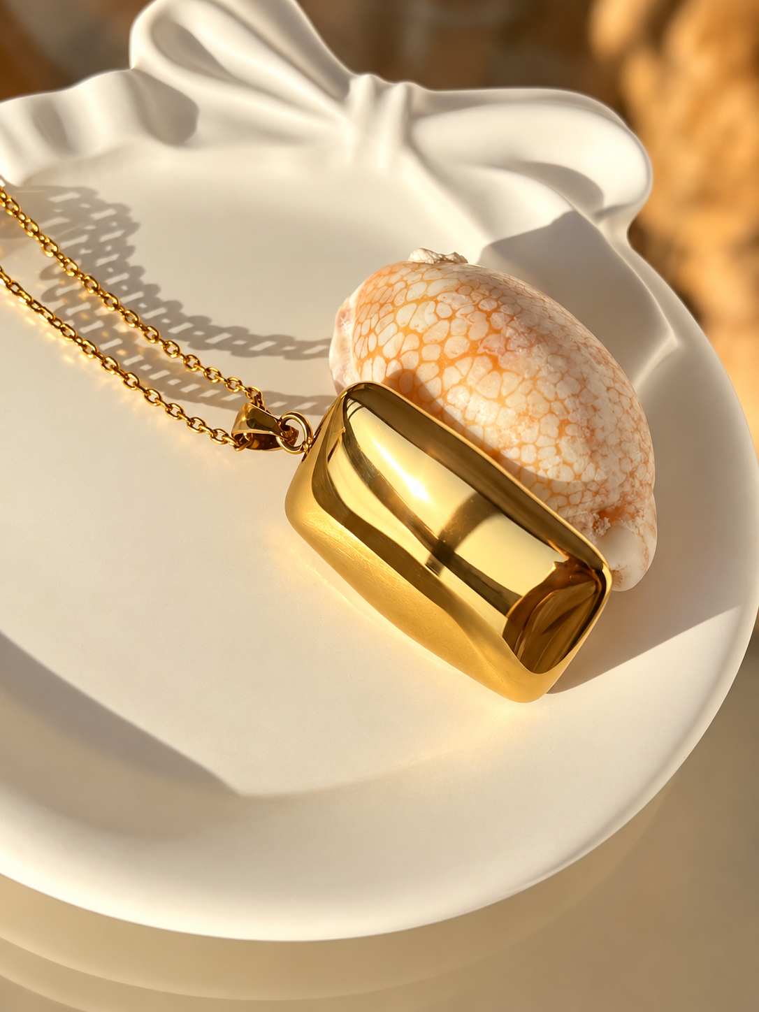 Portrait · Rectangular Pendant Necklace