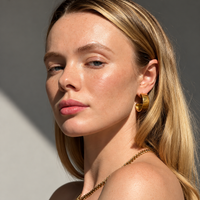 Open Circle · Wide Hoop Earrings