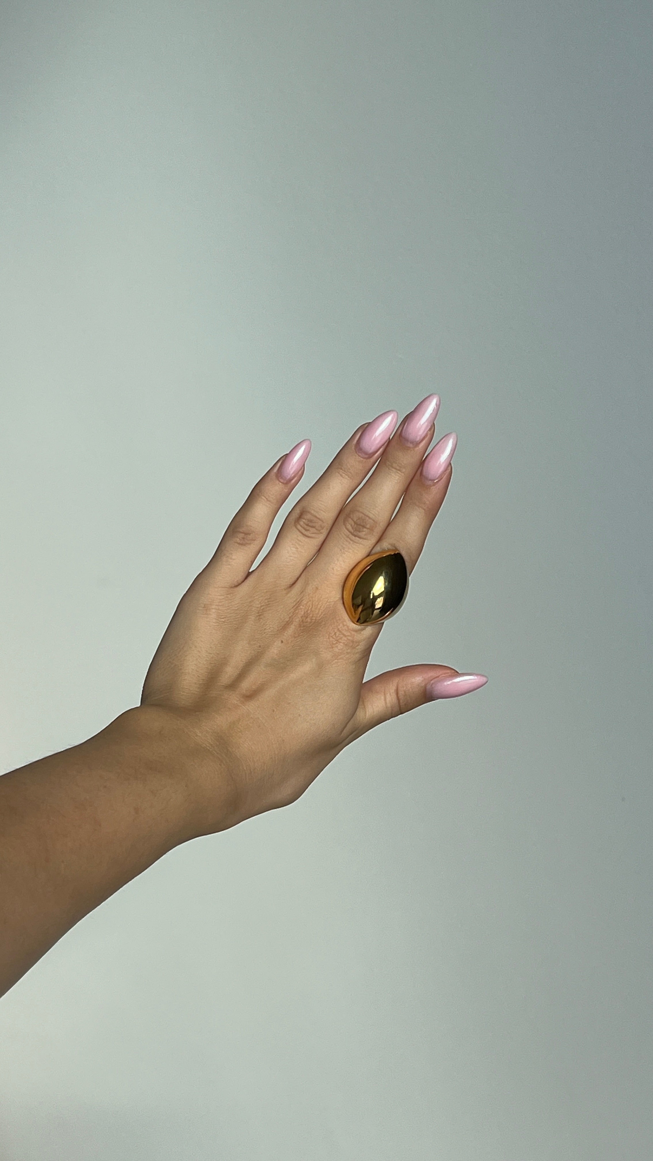 Angular Ring gilded in 18-
Carat Gold