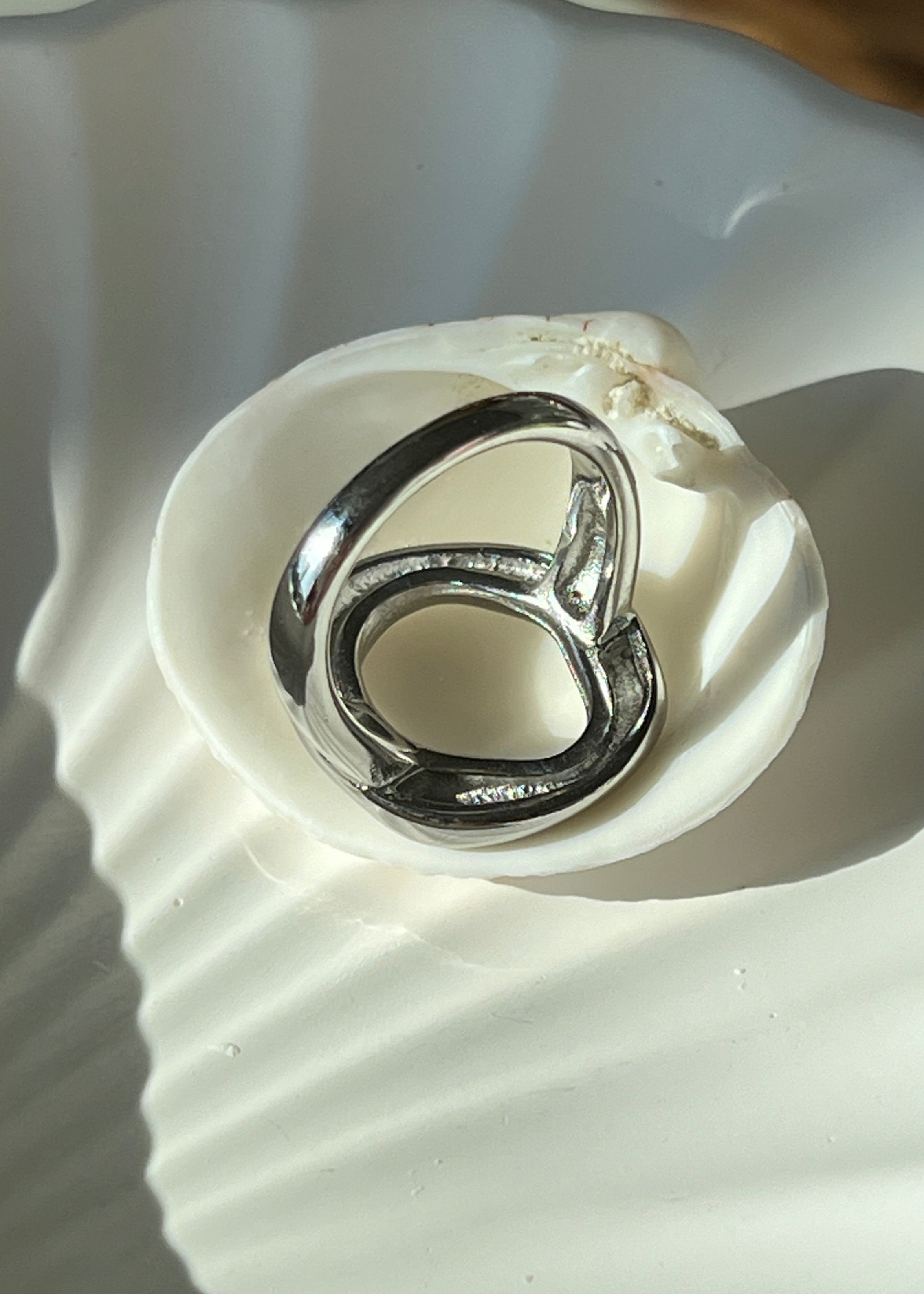 Round-shaped Ring gilded in 925 Silver