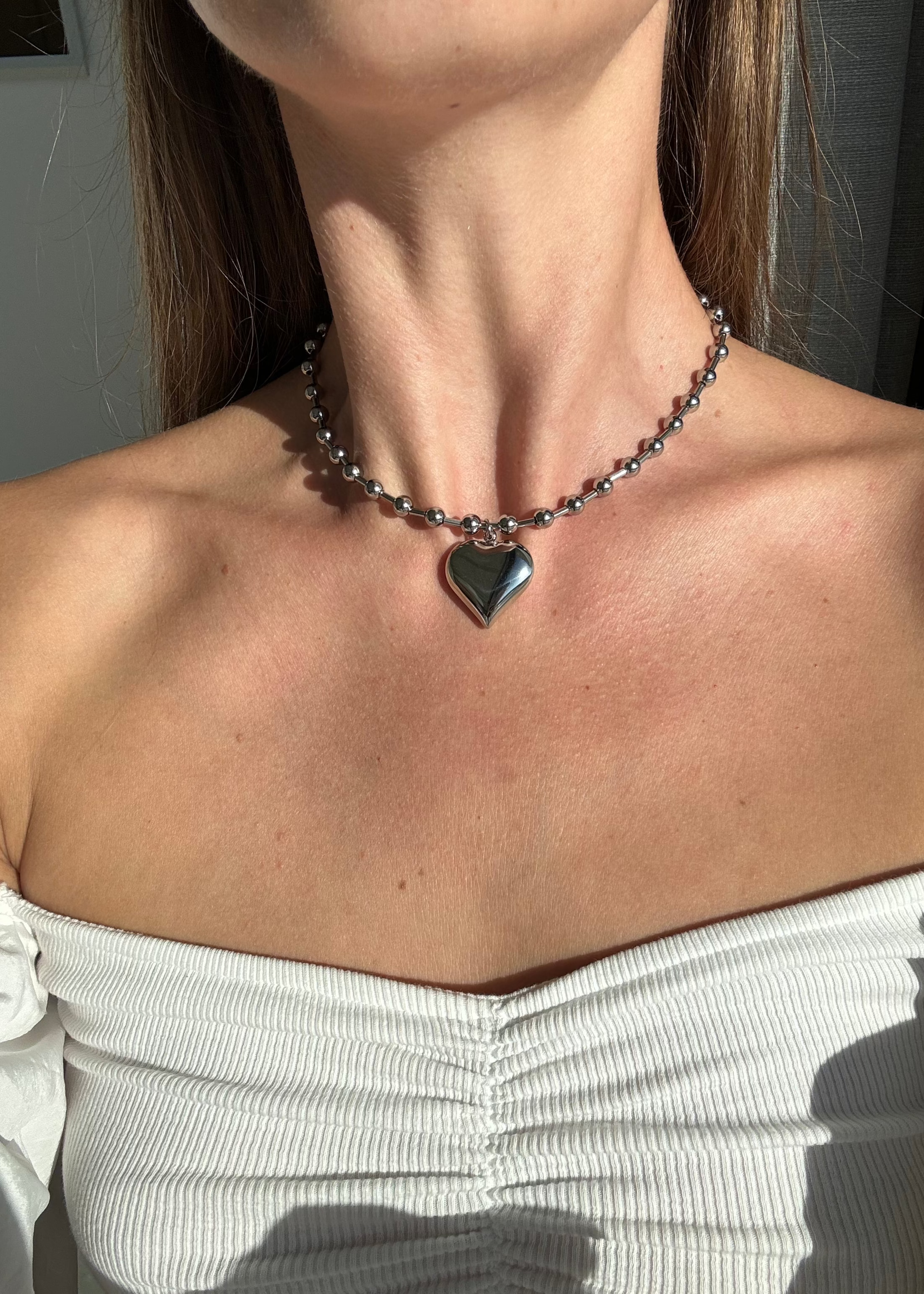 Love Choker gilded in 925 Silver